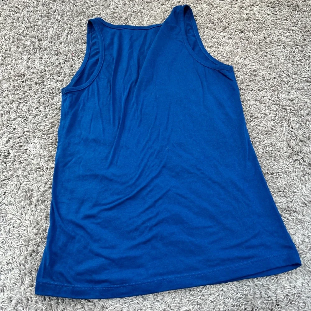 Campus Lifestyle Chicago Cubs MLB Royal Blue Notched V-Neck Tank Top  Medium - Picture 6 of 7